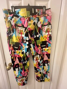 Women's Multicolor Graphic Pants with Vibrant Print